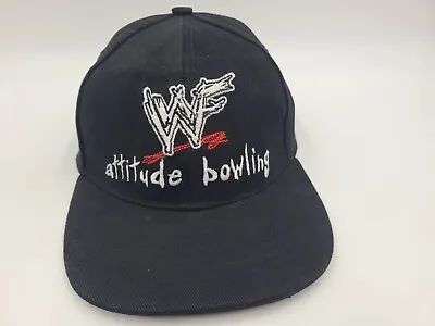 NWOT Vintage WWF Attitude Bowling Bowlerama Adjustable (Fits Small) Hat Cap 1999 • $39.99