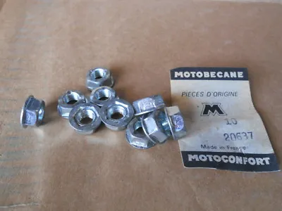 NOS Motoconfort Motobecane Mobylette 20637 Nut Pack Of 10 Nuts • $11.95