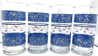 Vintage Libbey Hen Ducks Drinking Glasses Set Of 4 • $16