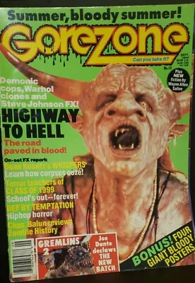 $9.99 • Buy Vintage Gorezone #15 Fangoria Horror Magazine Highway To Hell Gremlins 2 