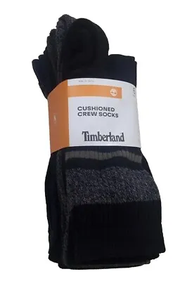 6 Pair Pk Timberland Cushioned Crew Socks New • $15.95