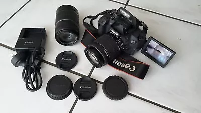 Canon EOS 700D Camera DSLR + EF-S 18-55mm IS STM Lens+ EF-S 55-250mm IS II Lens • $384.95