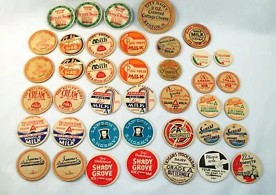 Vintage Milk Bottle Cap Collection Ohio Columbus Millersburg Newark Lot Of 40 • $24.95