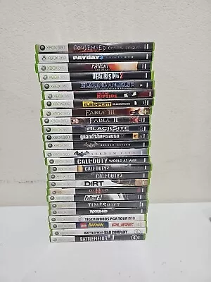 Xbox 360 Games Lot Bundle 25 Games POPULAR GAMES ALL GAMES CIB COMPLETE • $51