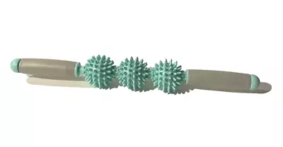 Soothe By Apana Spiky Balls Massage Muscle Roller Teal Blue Grey Pain Relief 16  • $15.97