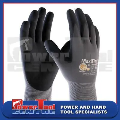 ATG MaxiFlex Ultimate Breathable Nitrile Work Glove Size XL (10) • £7.99