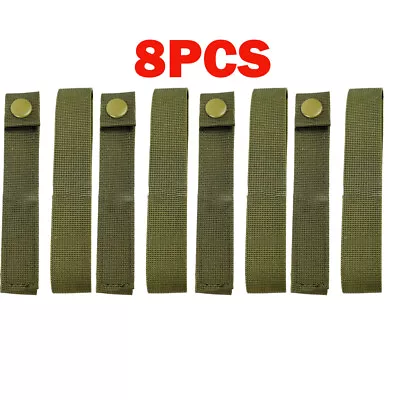8pcs 6  MOD MOLLE PALS Modular Web Gear Replacement Tie Straps Green • $15.58