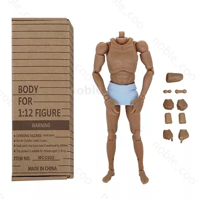 MCCToys 1/12 Scale Male Body Doll Narrow Shoulder Action Figure Model Set 6inch • $13.46