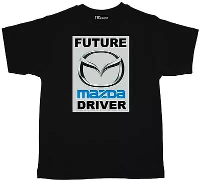 Childrens Kids Tee Shirt  Future MAZDA Driver Black Cotton Kids T Shirt • $24.61