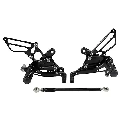 For Kawasaki Ninja ZX6R ZX636 2009-2020 2010 Black Adjustable Rearset Foot Pegs • $100