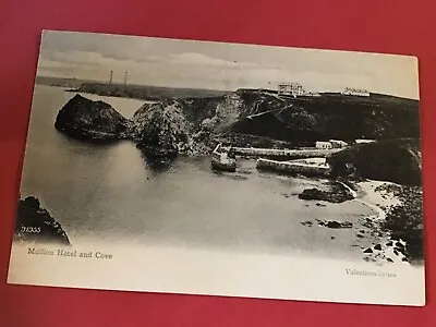 Mullion Hotel And Cove Cornwall - 1904 Valentines Series Postcard • £2