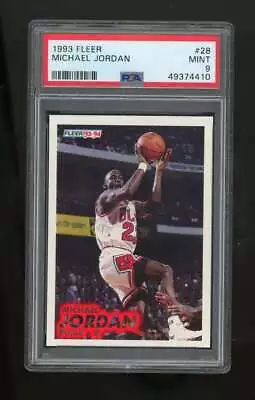 1993-94 Fleer Michael Jordan #28 Chicago Bulls PSA 9 ES4588 • $19.99