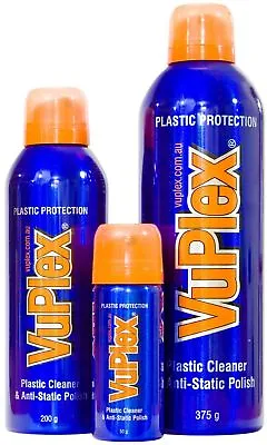 VuPlex Anti-Static Gloss & Glass Cleaner Spray Caravans Cars Boats Prote • £13.95