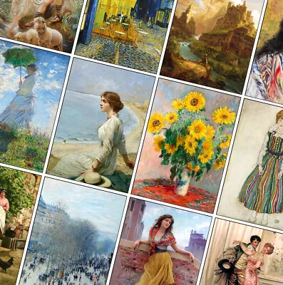 £2.99 • Buy VINTAGE ART Reproduction Prints - Fine Art Posters - Printed Gift Wall Art Deco