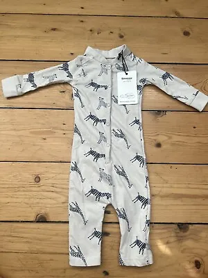 £8 • Buy Snooze Baby Amsterdam Scandi Unisex Baby Safari Print Sleepsuit 0-3 Months BNWT