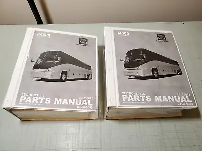 Motor Coach J4500 MCI Bus Parts Manuals Sections 1-3 & 4-22 NEW 03-26-0059 • $175.55