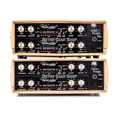 Valley People Dyna-Mite Pair Limiter Compressor Vintage Rare (2 Pairs) Dynamite • $1700