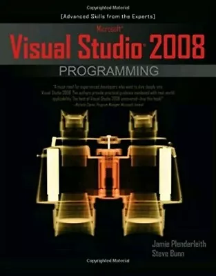 Microsoft Visual Studio 2008 Programming By Jamie Plenderleith (English) Paperba • $4.90