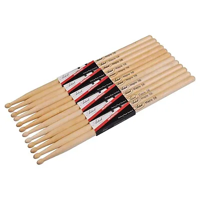 $29 • Buy Artist DSM5B Maple Drumsticks With Wooden Tips 6 Pairs