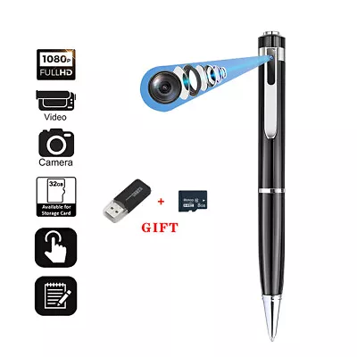 £18.71 • Buy Hidden Cam Pocket Pen Camera 1080P HD Mini Body Video Recorder DVR Security