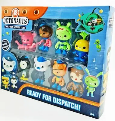 8Pcs Set The Octonauts Action Figure Doll Toy Barnacles Peso Kwazii Crew Pack • £17.99