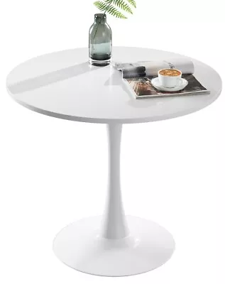 Modern Tulip Round Dining Table Sturdy 32  Kitchen Top Coffee Table • $134.99