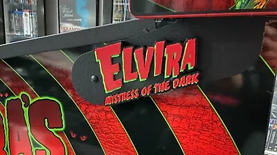 Elvira House Of Horrors PINBALL Mod BACK BOX HING MOD 3D LOGO(Sold As A PAIR) • $79.99