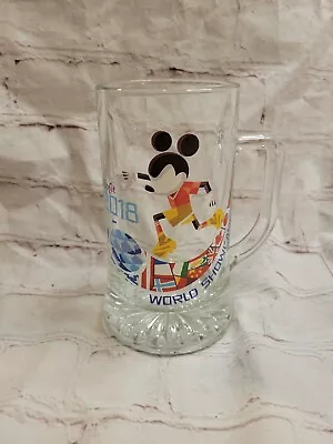 Disney World Epcot 2018 World Showcase Mickey Mouse Glass Beer Stein Mug • $17