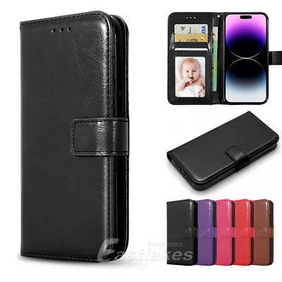 $9.65 • Buy For IPhone 14 13 12 11 Pro Max Mini XS XR Leather Flip Wallet Case Card Cover OZ