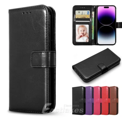 For IPhone 14 13 12 11 Pro Max Mini XS XR Leather Flip Wallet Case Card Cover OZ • $9.85