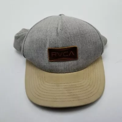 RVCA Hat Cap Gray Adult Used Snapback G1 • $8.99