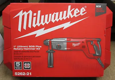 Milwaukee Corded 8A 1  SDS Plus Rotary Hammer Kit 5262-21 BRAND NEW • $169.95