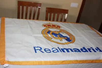 Flag Big Of Football Of The Real Madrid C.F Very Cotizada Flag • $26.49