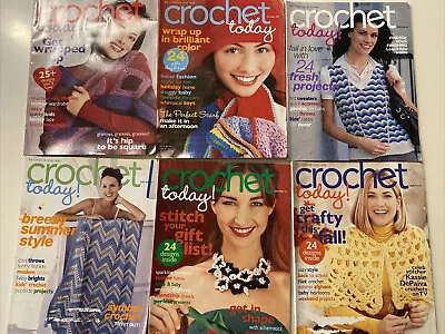 $24 • Buy Lot Of 6 Crochet Today Magazines Jan/Feb Nov/Dec 8, Feb/Mar July/Aug Sep/oct 07