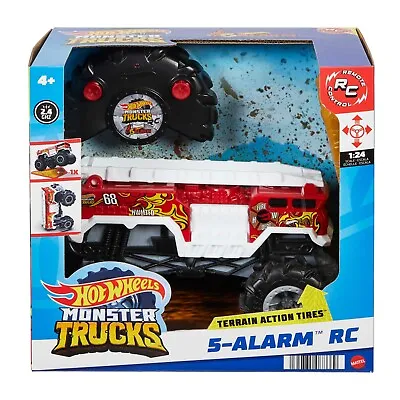 Hot Wheels RC Monster Trucks HW 5-Alarm 1:24 Scale Remote-Control Toy • $26.95