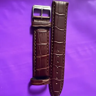 £2.99 • Buy Mens Genuine Leather Watch Strap Twister Red Black Brown 20mm UK