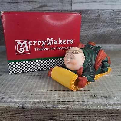 Department 56 MERRY MAKERS Thaddeus The Tobogganist 9357-2 • $24