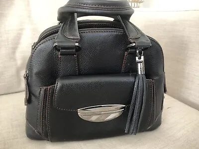 Lancel Adjani Dark Brown Leather Hand Bag • £185