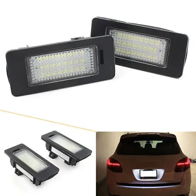 Car For Porsche Cayenne Touareg VW LED Number License Plate Lamp Lights White • $15.13