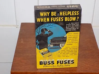 Vintage Buss Glass Fuses Metal Counter Display • $110