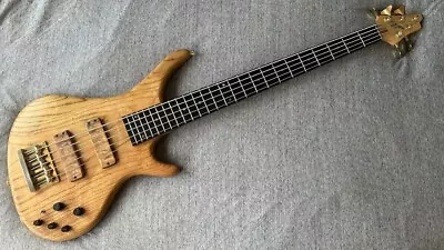 Used Bossa OB-5 Natural MIJ? 5 String Bass HH Ebony FB? Maple Neck • $1717.68