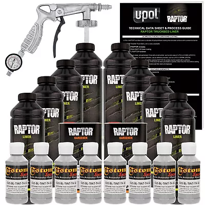 U-POL Raptor Tintable Dove Gray Spray-On Truck Bed Liner Spray Gun 8 Liters • $419.99