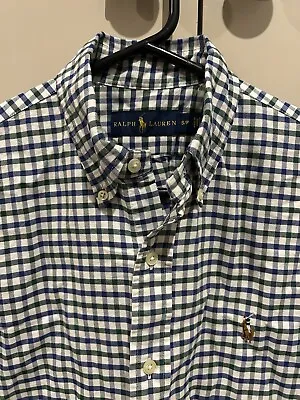 Ralph Lauren Shirt Size Small - Blue/Green Check • $35