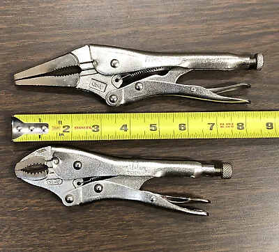 Mac Tools Locking Pliers 9  Long Nose & 7” Curved Jaw. • $48.95