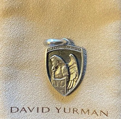 $125 • Buy David Yurman Sterling Silver Saint St Michael Amulet Pendant