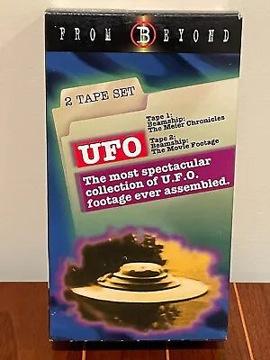 2 VHS Tapes On UFOs Meier Chronicles Beamship The Movie Footage 150 Minutes • $9.25