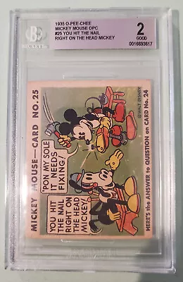 1935 Mickey Mouse #25 You Hit The Nail BGS 2 • $14.99