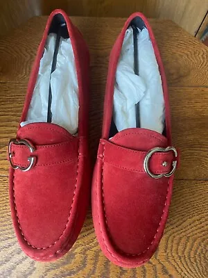 $379.99 • Buy GUCCI Sakhalin Sport Red Suede Loafers Never Worn Size 39 (US 9)