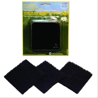£17.25 • Buy Replacement Carbon Filters For The ECO Kitchen Compost Collector (3-Pack)