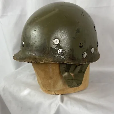 Original Wwii Korean War Airborne M-1C Helmet Liner Painted • $375